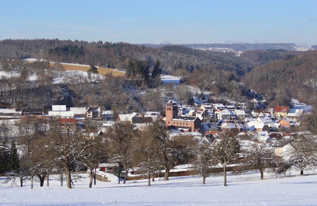 Winter in Rittersbach Januar 2016. Bild Ute Bauer