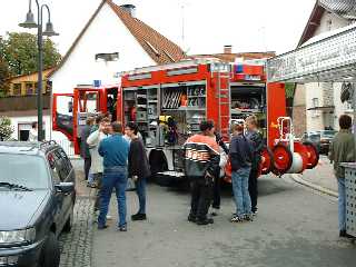 Die Freiwillige Feuerwehr Rittersbach beim Dorffest 2000