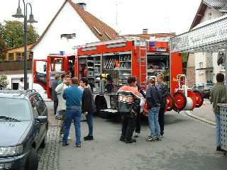 Ein Lschfahrzeug der freiwilligen Feuerwehr Elztal